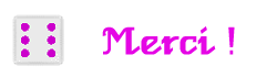 Gif animé merci dés